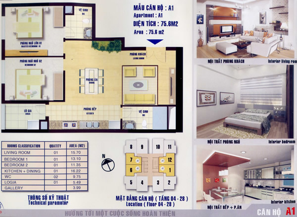 Thiết kế, mẫu nhà của Tổ hợp chung cư cao tầng Nam Xa la | ảnh 1